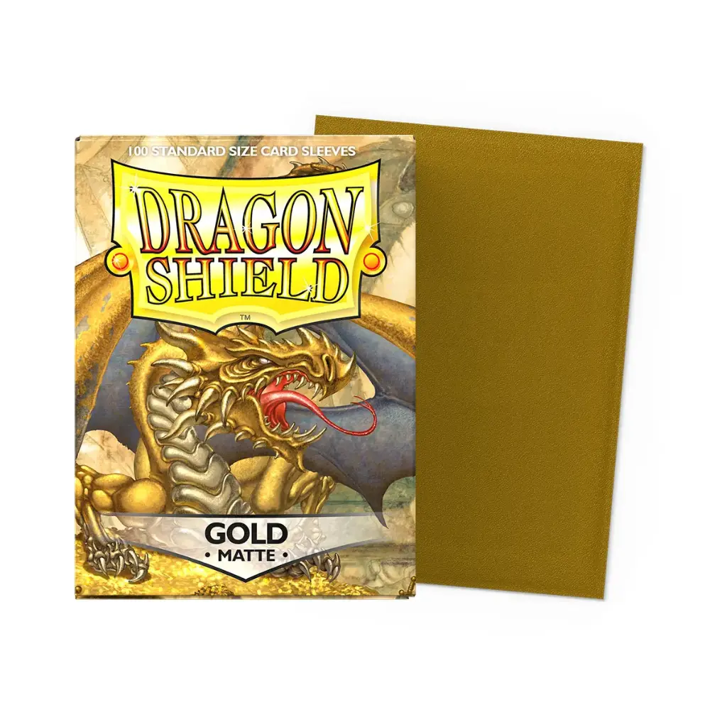 [Dragon shield standard sleeves - matte gold (100 sleeves)] Dragon shield standard sleeves - matte gold (100 sleeves)