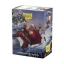 Dragon shield standard size brushed art sleeves - santa christmas 2025 (100 sleeves)