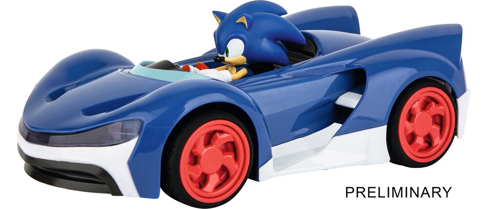 Carrera RC Sonic 370430022 - Team Sonic Racing Mini RC - Sonic with Precise 2.4GHz Control - 1:43 Scale - up to 5 Kmh - Ready-to-Run Suitable for Age