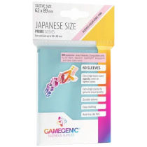 Gamegenic Prime Japanese Sized Sleeves Clear - 60 Sleeves