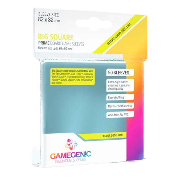Gamegenic Prime Big Square Sized 82 X 82 Mm - 50 Sleeves