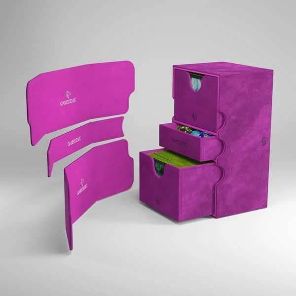Gamegenic Stronghold 200+ XL Convertible Trading Card Storage Box Purple