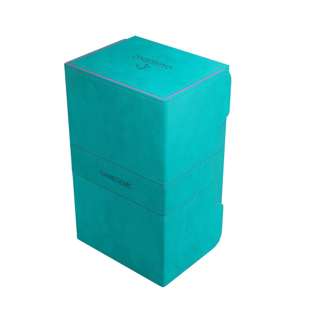 Gamegenic   Stronghold Deck Pod 200+ XL - Teal/Pink   Trading Card Game Accessory [delete]