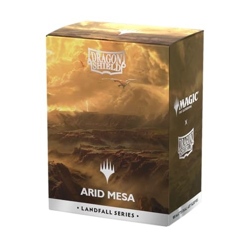 Dragon Shield | Matte Dual Art Sleeves | 100 CT - Smooth & Tough Premium TCG Sleeves | Compatible with Magic: the Gathering | Landfall Series – Arid