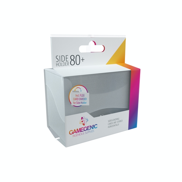 Gamegenic GG2551 Side Holder 80 Plus Deck Box  Clear
