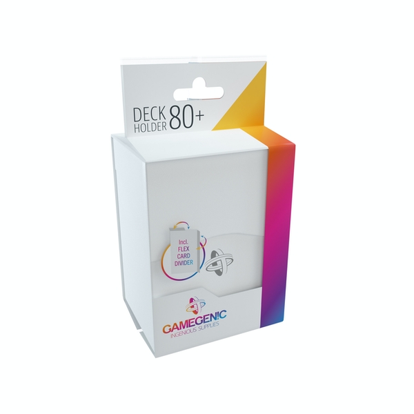 Gamegenic - Deck Holder 80+ Card Deck Box: White
