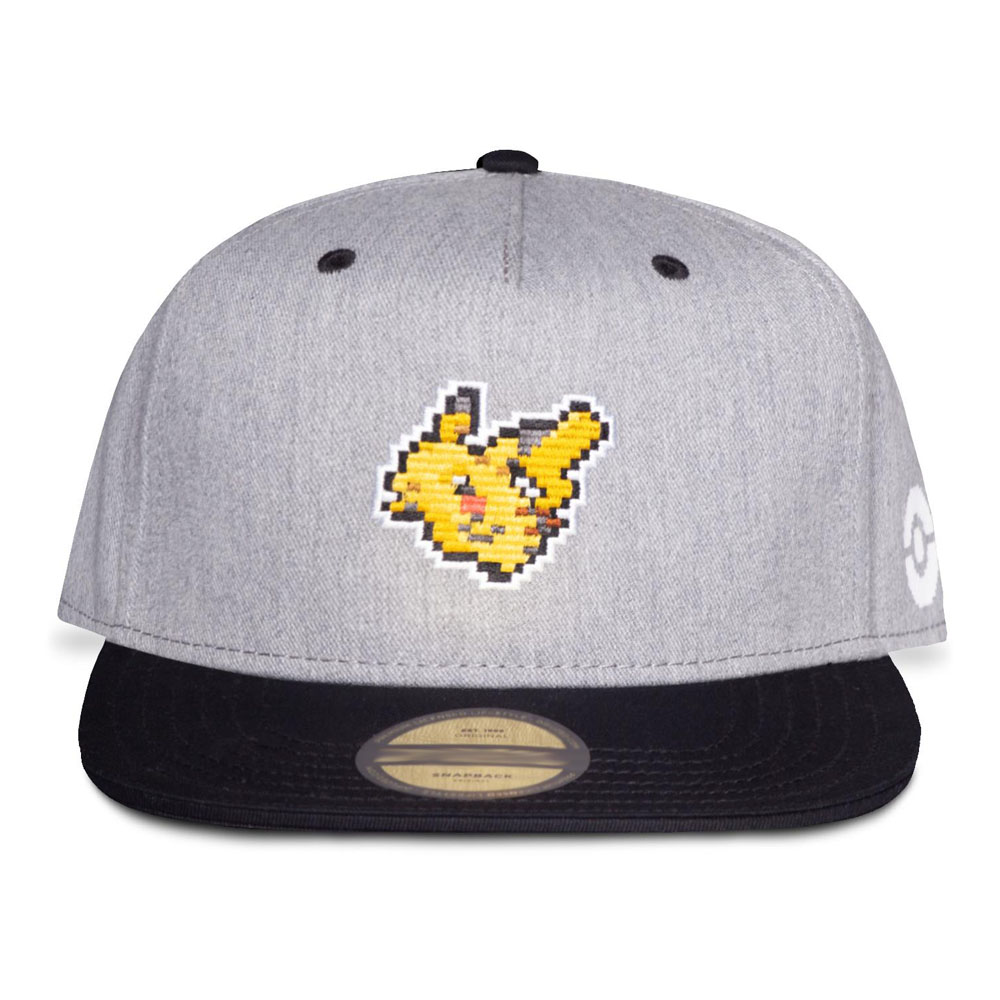 Difuzed Pokemon Pika Men's Snapback Cap - One Size
