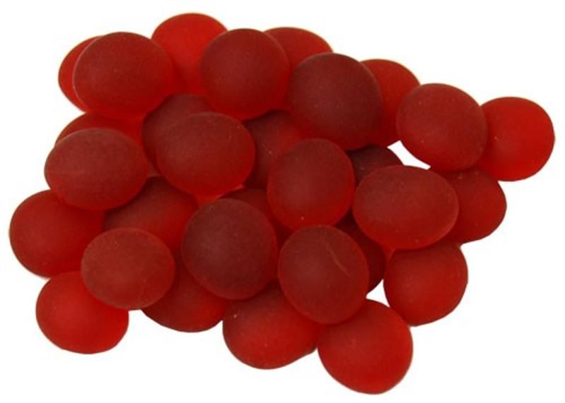 Chessex Manufacturing GlassStonesTube - Crystal Red Frosted, Board Gaming Stone - 40 Piece