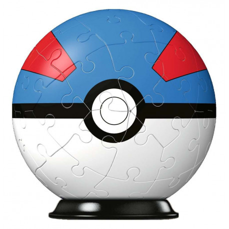 Ravensburger Pokemon Great Ball - 3D Jigsaw Puzzle Ball for Kids Age 6 Years up - 54 Pieces - Pokeball