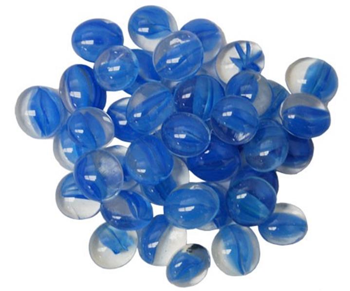 Chessex Manufacturing GlassStonesTube - Dark Blue, Board Catseye Gaming Stone - 40 Piece