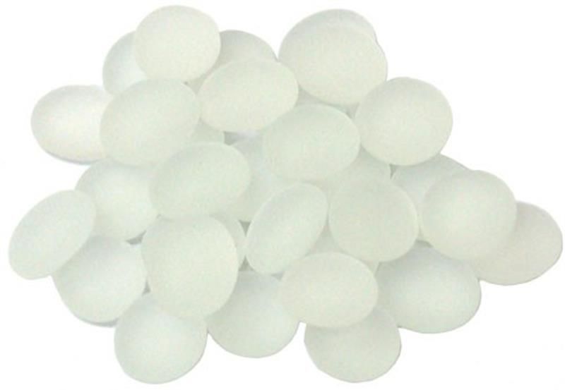 Chessex Manufacturing GlassStonesTube - Crystal Clear Frosted, Board Gaming Stone - 40 Piece