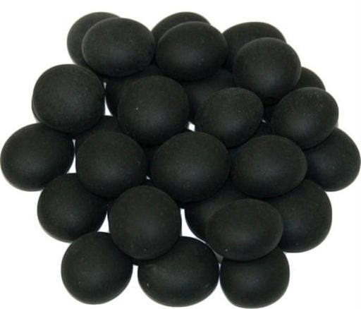 Chessex Manufacturing GlassStonesTube - Black Opal Frosted, Board Gaming Stone - 40 Piece