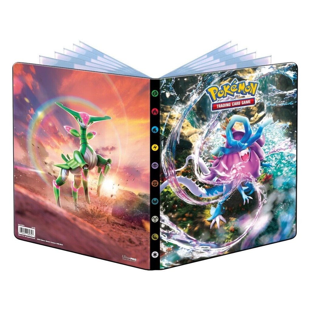 - Asmodee - Pokémon Scarlet and Purple - Temporal Forces (EV05): Card Holder - Capacity: 252 Cards - Board Games - Trading Card Accessories