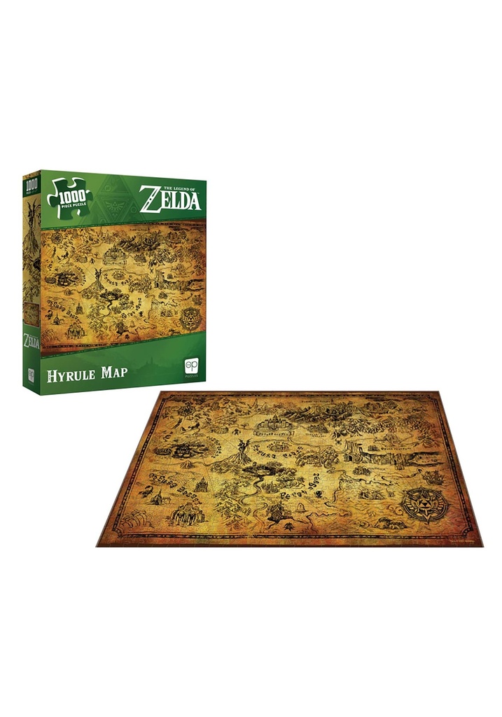 Usaopoly the Legend of Zelda "hyrule Map" 1000 Piece Puzzle