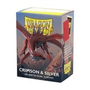 Dragon Shield: Matte - Dual Crimson & Silver (100)