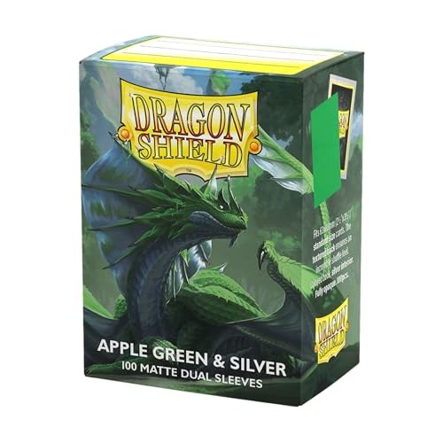 Dragon Shield: Matte - Dual Apple Green & Silver (100)