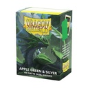 Dragon Shield: Matte - Dual Apple Green & Silver (100)