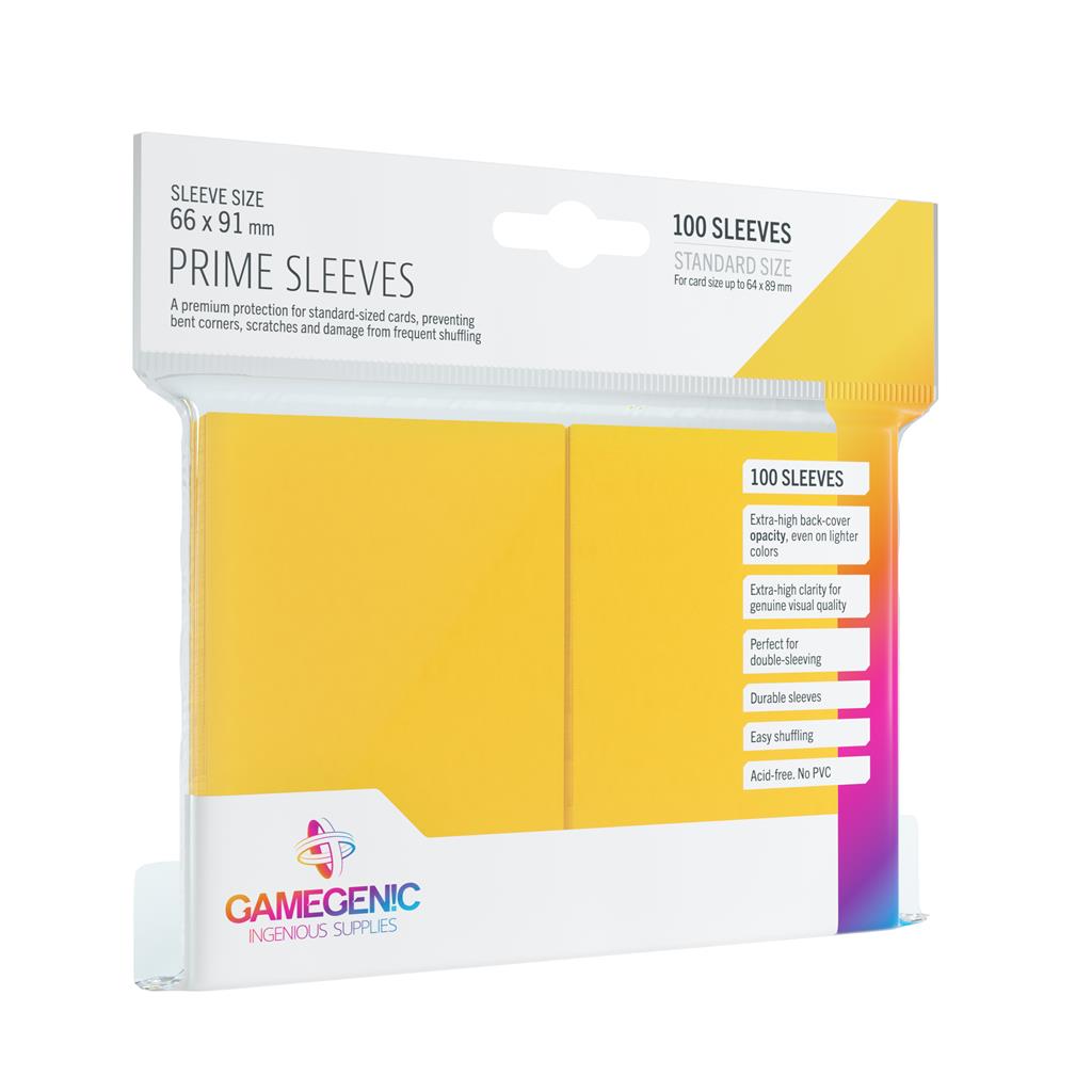 Gamegenic - Prime Sleeves Yellow 66x91