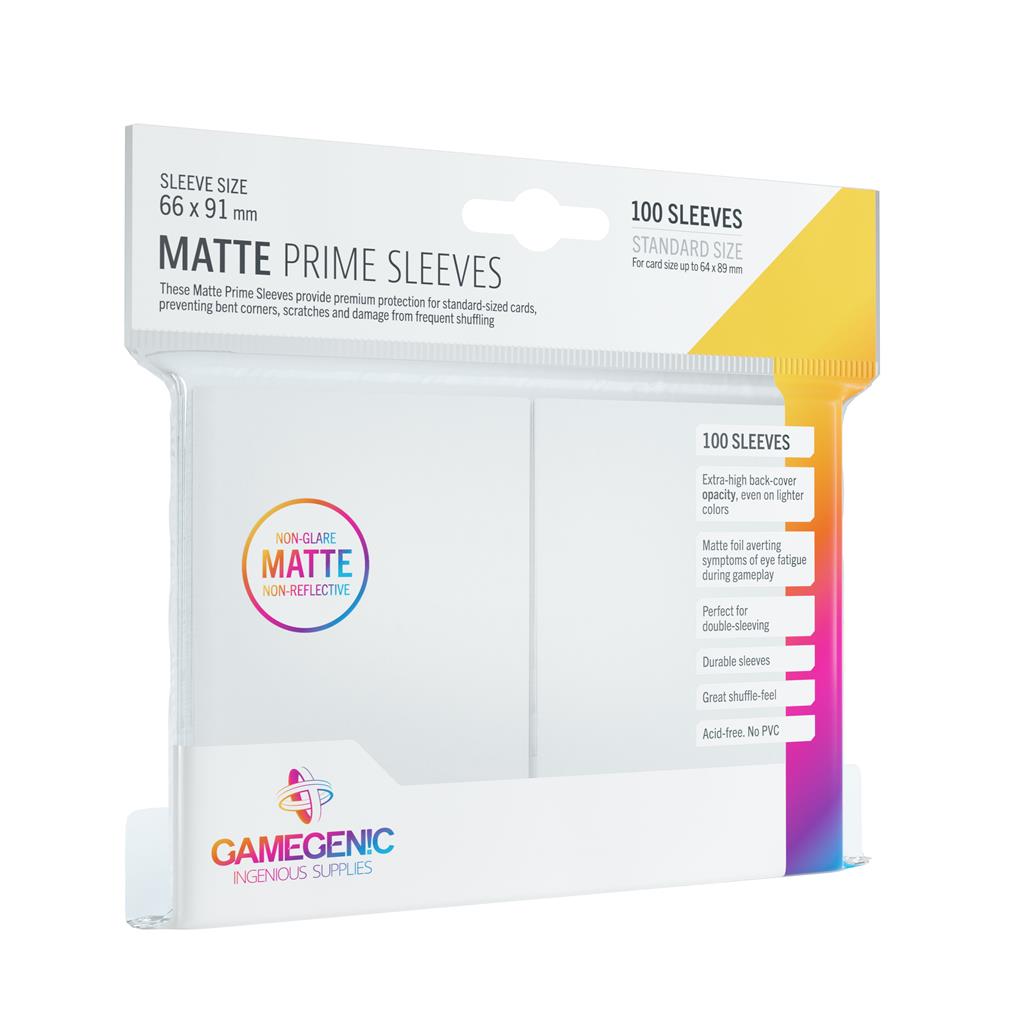 Gamegenic - Matte Prime Sleeves White (100 Sleeves)