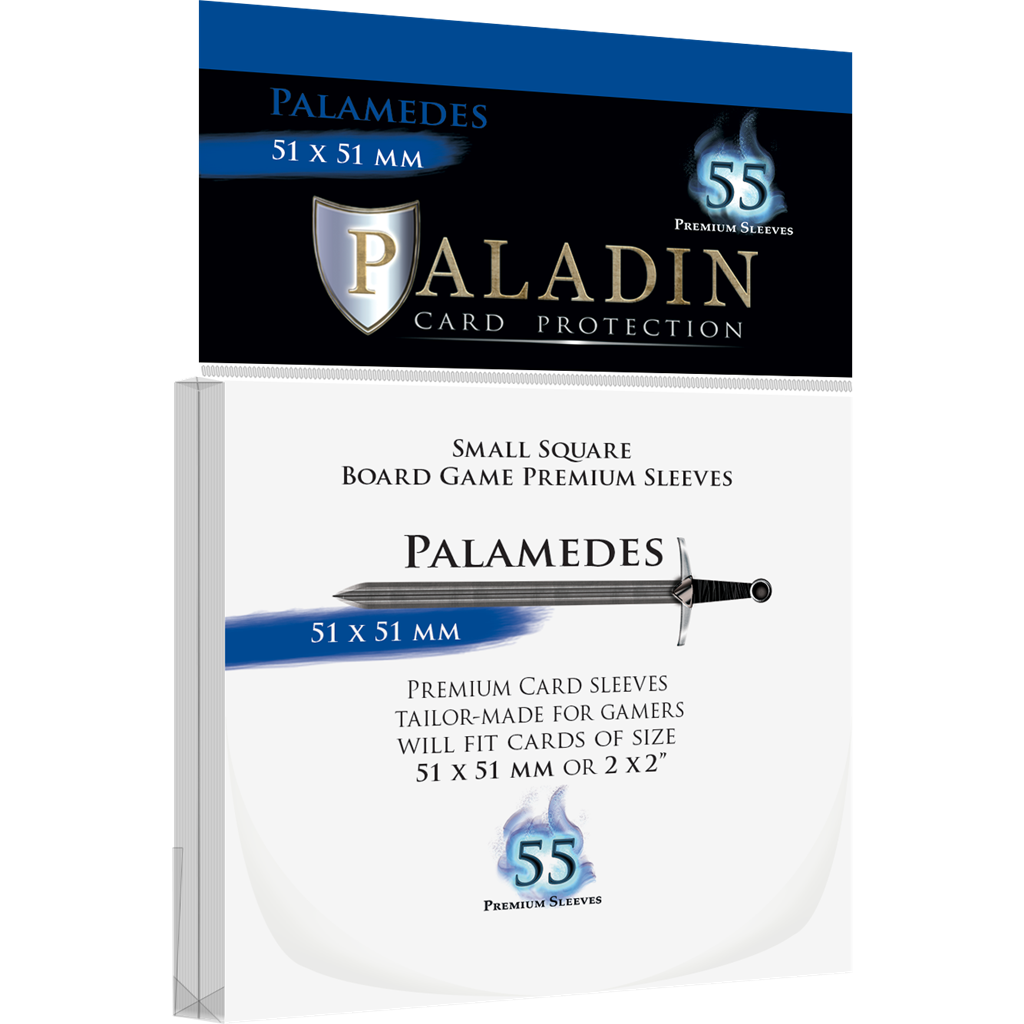 [BF-61549] Paladin Sleeves - Palamedes Premium Small Square 51x51mm (55 Sleeves)
