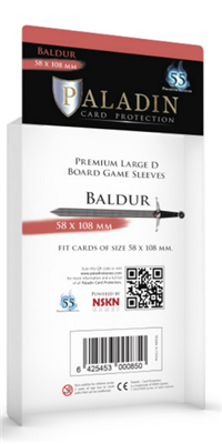 [BF-61529] Paladin Sleeves - Baldur Premium Large D 58x108mm (55 Sleeves)