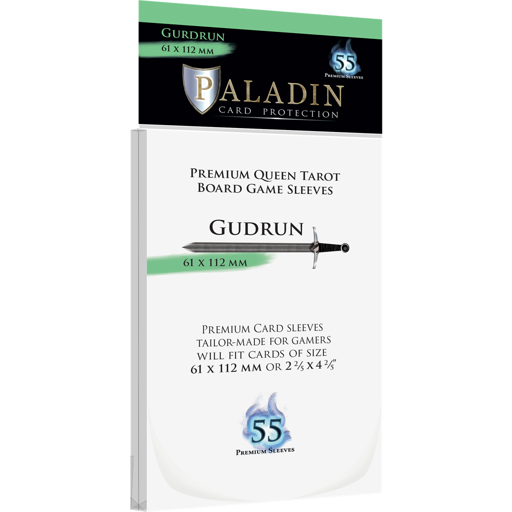 [BF-61537] Paladin Sleeves - Gudrun Premium Queen Tarot 61x112mm (55 Sleeves)