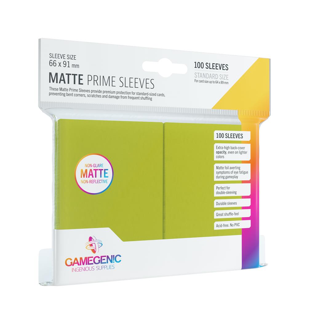 [BF-33701] Gamegenic - Matte Prime Sleeves Lime (100 Sleeves)