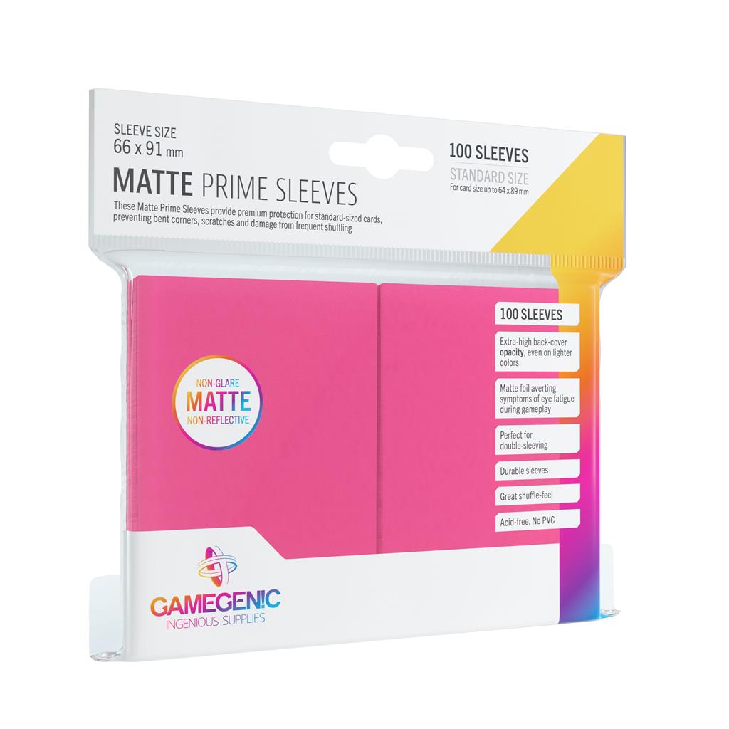 [BF-33703] Gamegenic - Matte Prime Sleeves Pink (100 Sleeves)