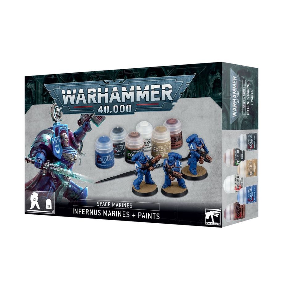 Warhammer 40K – Infernus Marines + Paints set