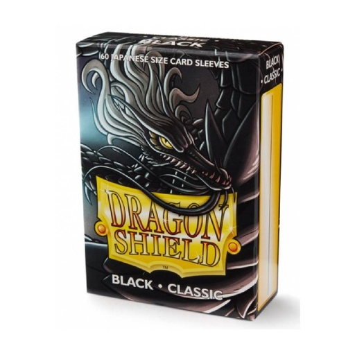[Dragon shield black classic (100 sleeves)] Dragon Shield Black Classic – 60 Sleeves Japanese Size