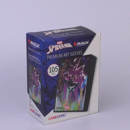 [Gamegenic - magic: the gathering marvel's spider-man premium art sleeves - spider-man miles morales] Gamegenic - magic: the gathering marvel's spider-man premium art sleeves - spider-man miles morales